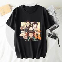 ผู้หญิง Demon Slayer T เสื้อ Kimetsu ไม่มี Yaiba อะนิเมะญี่ปุ่นฝ้ายหญิงเสื้อยืดผู้หญิง Kawaii TopS-5XL