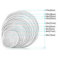 1 Pcs 6-22นิ้วไม่ติดพิซซ่าถาดหน้าจอถาดอบขนมตาข่ายโลหะอลูมิเนียม  ใหม่ตาข่ายโลหะเตาอบเครื่องมือทำครัวพิซซ่า นึ่ง ถาดอบขนม Baking เครื่องมือและอุปกรณ์เสริม