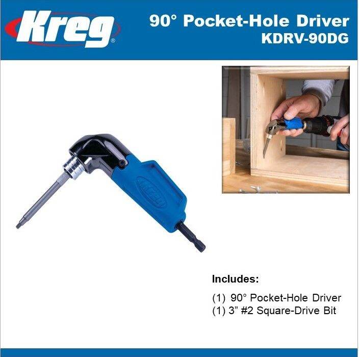 Kreg 90° PocketHole Driver, 90 degree Pocket Hole Driver KDRV90DG