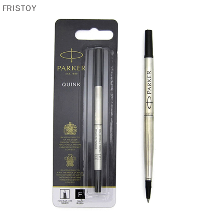 fristoy-parker-quink-roller-ball-rollerball-ปากกาเติมหมึกสีดำขนาดกลาง-nib