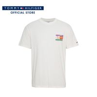 Tommy Hilfiger เสื้อยืดแขนสั้นผู้ชาย รุ่น DM0DM16827 YBH - สีขาว