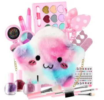 Foxprint My First Princess Make Up Kit - 12 PC Kids Makeup Set - Washable Pretend Makeup for Girls - These Makeup Toys for Girls