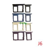 For Samsung Galaxy J6 J600 J600F J8 J810 J810F 2018 Single Dual Sim Card Slot Tray Holder Sim Card Reader Socket