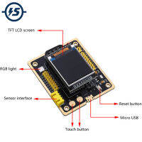 บอร์ดพัฒนา ESP-32F 1.44in TFT LCD แสดงผลโมดูล WIFI ที่รองรับ Bluetooth USB Programmable MCU Controller System Board