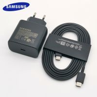 KOLT Digital} Samsung อะแดปเตอร์ชาร์จเร็วสุดๆ45W สายเคเบิล1.8เมตร Type C สำหรับ Galaxy S23 S22 S21 S20 Note 20 Ultra 10 Z พับได้4 3 2