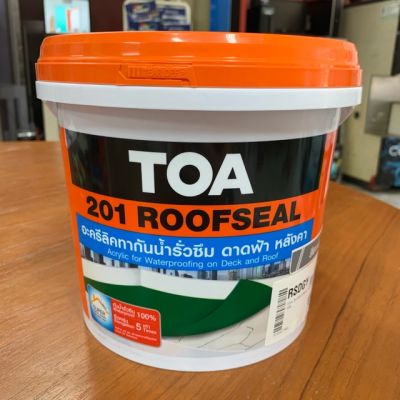 โปรโมชั่น+++ TOA 201 Roofseal รูฟซีล อะครีลิคทากันน้ำรั่วซึม ขนาด 4 กก. ราคาถูก อุปกรณ์ ทาสี บ้าน แปรง ทาสี ลายไม้ อุปกรณ์ ทาสี ห้อง เครื่องมือ ทาสี