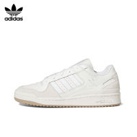 [กล่องต้นฉบับ] adidas Originals Forum Low Classic Couple Casual รองเท้าผ้าใบสีขาว-ID6858