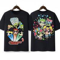 เสื้อยืดแขนสั้นคอกลมPower Puff Girl t-shirt️ เสื้อยืดผ้าฟอก Unisex Cotton  งานใหม่ ทำเก่า ผ้าฟอกเฟดนุ่มไร้ตะเข็บข้าง สกรS-5XL