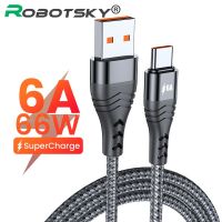 [ร้อน] 6A USB ชนิด C Xiaomi สายสำหรับซัมซุง66W PD USB C โทรศัพท์มือถือเคเบิลสายสายชาร์จเร็ว USB-C ชนิด C 0.5M/1M/2M/3M