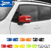 JIDIXIAN Car Rearview Mirror Decoration Cover Stickers for Jeep Renegade 2016- Exterior Rear View Mirror Accessories