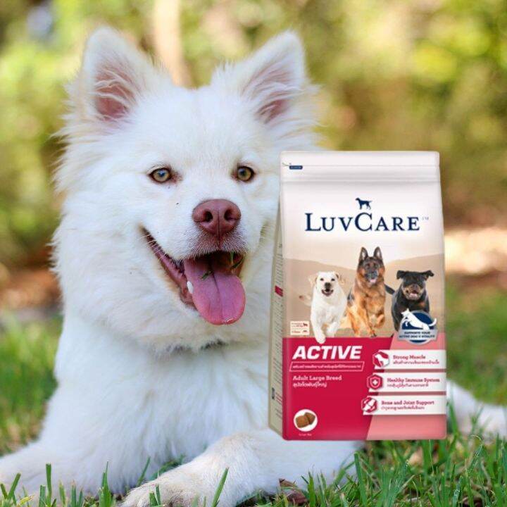 อาหารสุนัข-luvcare-active-สำหรับสุนัขโตพันธุ์ใหญ่ที่มีกิจกรรมมาก-3กก-1ถุง-luvcare-active-dog-food-for-large-breed-dogs-3kg-1bag