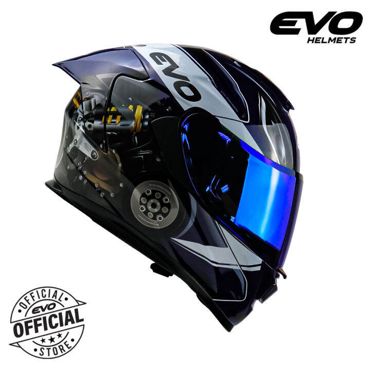 EVO GTPRO RR Dual Visor Full Face Helmet with Free Clear Lens Lazada PH