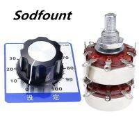 1pcs Double-layer potentiometer WTH118-1A 2W 1K 2k2 4K7 10K 47K100K WTH-2L adjustable resistance