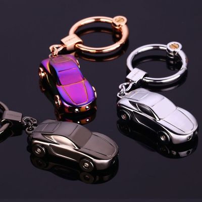 Top Car Key Chain Men Women Brand Car Shape With lights High Quality Key Holder Metal Keychain Car Key Ring Gift Jewelry K17385