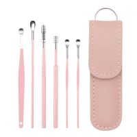 6Pcs/set ear cleaner Ear Wax Pickers Stainless Steel Earpick Wax Remover piercing kit earwax Curette Spoon Care Ear Clean Tools