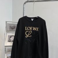 2023 Genuine  High version 2022 autumn and winter Luo long-sleeved round neck loose embroidered sweatshirt for men and women couples same style long-sleeved tops