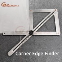 【cw】 Multi-angle Corner Angle Finder Aluminum Protractor Tile Wood Ruler Woodworking Model Craft