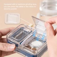 【CW】 4 In 1 Multi-Purpose Pill Medicine Cutter Separator Tablets Grinder Storage Dispenser