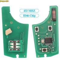 Jingyuqin ปุ่มกุญแจรถยนต์รีโมท2ปุ่มแผงวงจร Id46 433Mhz สำหรับ Opel Astra H 2004-2009 Zafira B 2005-2013 Vauxhall