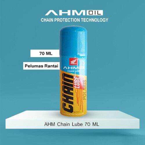 AHM CHAIN LUBE 70 ML PELUMAS RANTAI GEMUK RANTE SEGALA KENDARAAN ORISINIL HGP ORIGINAL ACL70ML