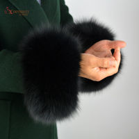 Fox Fur Arm Warmer Lady Cuff Real Fur Bracelet High Quality Glove Fox Fur Cuffs Special Offer Warmer Wrist cuff