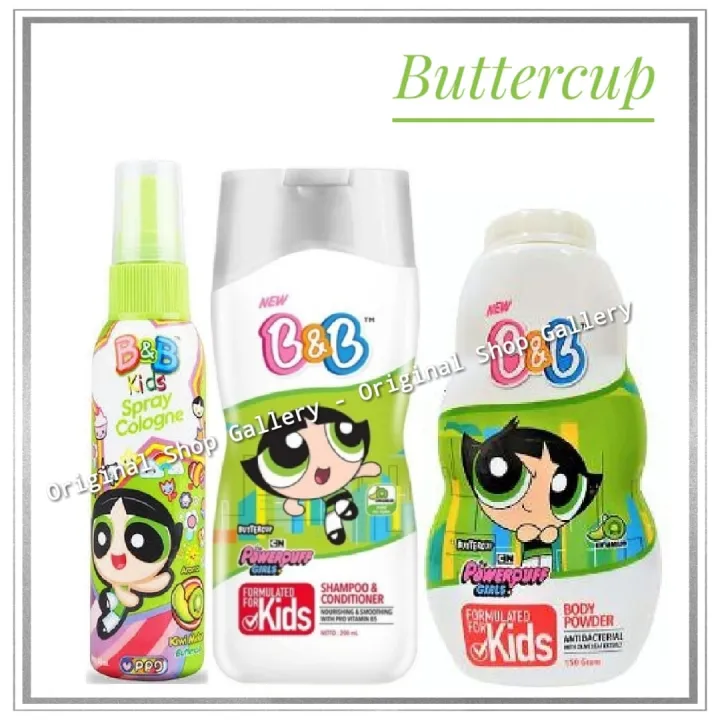 Paket Perlengkapan Mandi Anak B&B Kids Powerpuff Girls Sabun/Shampo ...