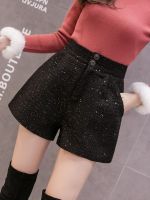 Show Thin Cloth Shorts Female In The Spring Of 2023 New Tall Waist Wide-Legged Pants Outside Wear Bootcut Joker Leisure Trousers