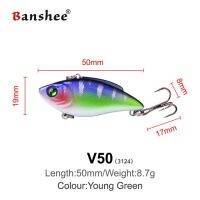 Banshee Lipless Vib Vatalion Crankbaits เหยื่อตกปลา Ratlin Wobbler สำหรับ Pike Perch Vibrators Sinking เหยื่อประดิษฐ์50มม. 8.7G