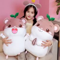 （HOT） Soft down hamster flute doll plush toy childrens bed sleeping pillow cute mouse