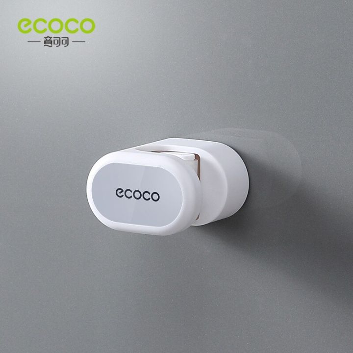 ecoco-hole-free-mop-rack-hole-free-wall-hanging-toilet-mop-storage-rack-viscose-strong-fixing-buckle-broom-clip-wall-shelf-bathroom-counter-storage