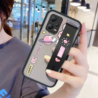 เคสโทรศัพท์มือถือสำหรับ Xiaomi Redmi Note 12 5G Xiaomi Poco X5 5G (มีสายรัดข้อมือ) เคสมือถือบางเฉียบเคสกระต่ายลายการ์ตูนเคสใส่โทรศัพท์นิ่มขอบป้องกันเลนส์เต็มรูปแบบ