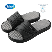 Scholl รองเท้าแตะนวดสำหรับผู้ชายในช่วงฤดูร้อนที่บ้านนวดกันลื่นพื้นรองเท้านุ่มวัสดุยืดหยุ่นสูงรองเท้าแตะขนาดใหญ่ 46 รองเท้าแตะในร่มและกลางแจ้ง 47