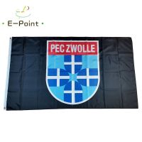 Holland PEC Zwolle Flag Black 60x90cm 90x150cm Decoration Banner for Home and Garden Nails  Screws Fasteners