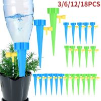 Automatic Drip Irrigation Tool 3/6/12/18PCS Spike Automatic Plant Garden Flower Watering Kit Adjustable Water Self-Water Device Watering Systems  Gard