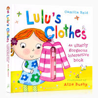 Original English picture book lulu Lulus clothes childrens Enlightenment living habits pictures flip book hardcover touch operation book mechanism Book Lulu picture book