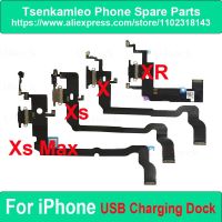 แท่นชาร์จ USB ดั้งเดิม เชื่อมต่อ Mic Charger Flex Cable สําหรับ iPhone X XR XS Max Dock Charging Flex