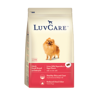 LuvCare อาหารสุนัขโตพันธุ์เล็ก เลิฟแคร์ รสเนื้อ นม ผัก ไข่