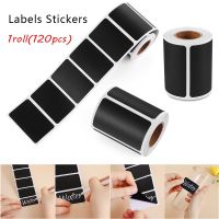 JANE 120Pcsroll Spice Jam Jar Labels Stickers Waterproof Or 1PC Chalk Pen