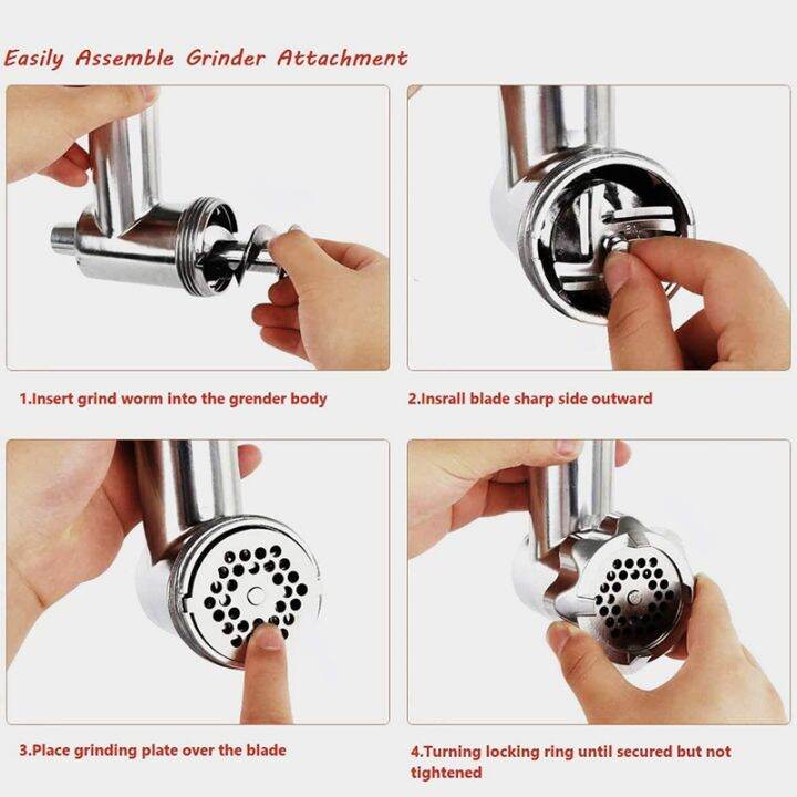 metal-food-grinder-attachment-for-kitchenaid-stand-mixer-meat-grinder-accessories-includes-sausage-stuffer-tubes