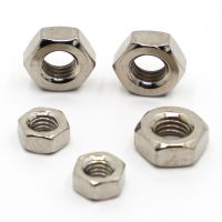 10/20/50/100pcs Nickel Plating Hex Hexagon Nut for M2 M2.5 M2.6 M3 M4 M5 M6 M8 M10 M12 Screw Bolt