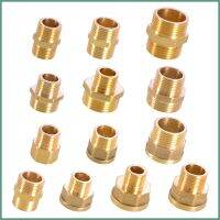 1/2" 3/4" 1" Female Male Thread Through Brass Adapter Copper Extender Connect Repair Durable Hose Coupling Joint Garden Fitting Watering Systems Garde