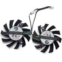 พัดลมทำความเย็นอะไหล่4pin Pla07010s12hh 12V 0.5a 65Mm สำหรับ Msi R5770 Hawk-การ์ดจอ-Radeon Hd 5770