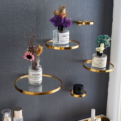 【CC】 Shelves for Glass Rack Floating Wall Display Shelf on wall Pot