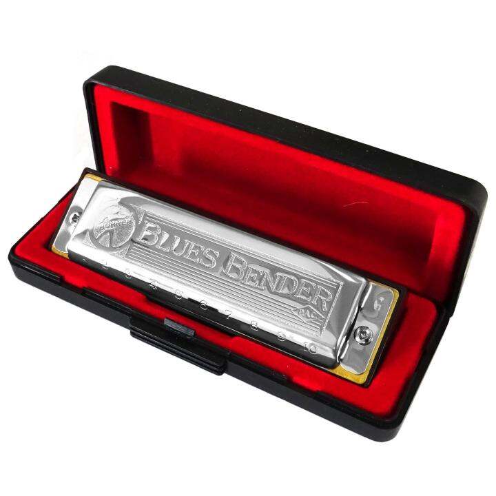 hohner-ฮาร์โมนิก้า-รุ่น-blues-bender-10-ช่อง-คีย์-d-harmonica-key-d-แถมฟรีเคส-amp-คอร์สออนไลน์