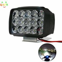 Motorcycle Headlight Spot Light 15 LED 1000LM Motos ATV UTV Scooter Lighting