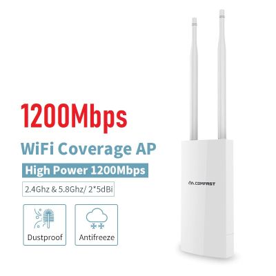 1200Mbps Outdoor Router Dual-Band 2.4G+5GHz AP WiFi Repeater Router Bridge WiFi Access Point
