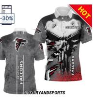 2023 new style1 ARRIVE design Atlanta Falcons 3D high-quality polyester quick drying 3D polo shirt,   style30xl (contact online for free customization of name)