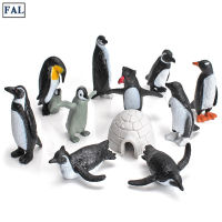 FAL Set Of 11 Mini Marine Life Statue PVC Penguin Desktop Figure Doll Micro Landscape Decoration For Fairy Garden Bonsai New