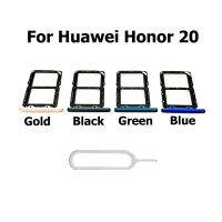 10 ชิ้นใหม่สำหรับ Huawei Honor 20 Sim &amp; SD Card Reader ถาดใส่คอนเทนเนอร์เปลี่ยน + Pin-WJJEE SHOP