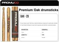 ไม้กลอง PROMUCO ผลิตจากไม้ Oak คุณภาพดี ขนาด 2B